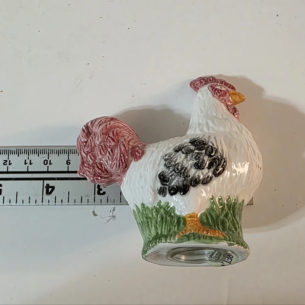 Papel Rooster Hen Salt Pepper Shaker Set Farmhouse Spring #247